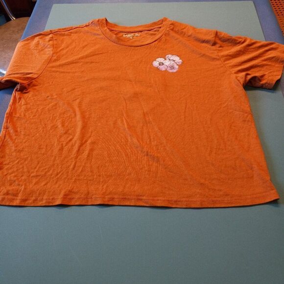 Rebellious One Womens XLCotton Blend Floral Short sleeve T-shirt Cottagecore - Picture 2 of 8